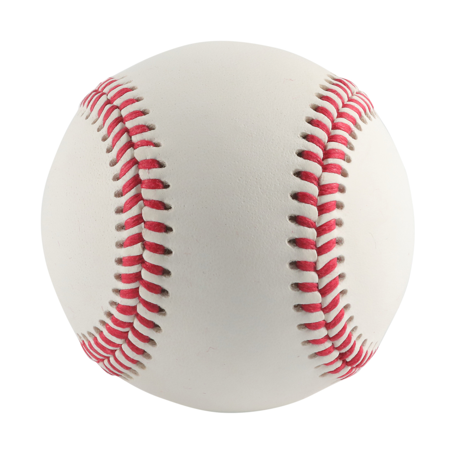 Hochwertiger roter Baseball mit gepolstertem Kern
